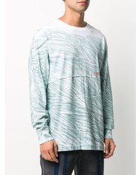 T-shirt à manche longue imprimé vert menthe Eckhaus Latta