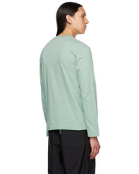 T-shirt à manche longue imprimé vert menthe Comme Des Garcons Homme Plus