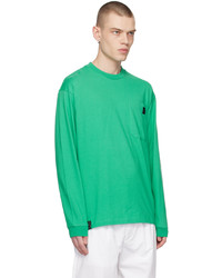 T-shirt à manche longue imprimé vert Izzue