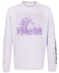 T-shirt à manche longue imprimé violet clair 1017 Alyx 9Sm