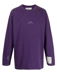 T-shirt à manche longue imprimé violet A-Cold-Wall*