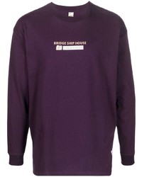 T-shirt à manche longue imprimé violet Medicom Toy