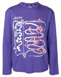 T-shirt à manche longue imprimé violet Napa By Martine Rose