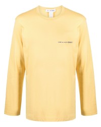 T-shirt à manche longue jaune Comme Des Garcons SHIRT