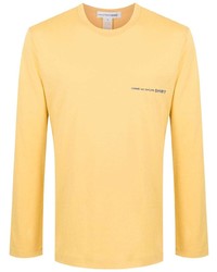 T-shirt à manche longue jaune Comme Des Garcons SHIRT