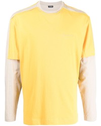 T-shirt à manche longue jaune Jacquemus