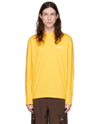 T-shirt à manche longue jaune Jacquemus