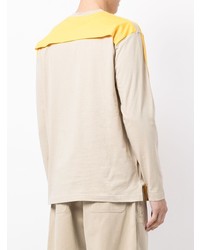 T-shirt à manche longue jaune Jacquemus