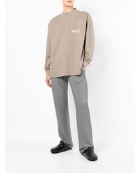 T-shirt à manche longue marron clair FEAR OF GOD ESSENTIALS