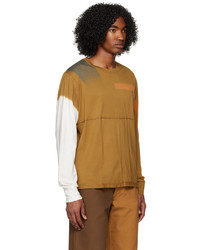 T-shirt à manche longue marron clair Eckhaus Latta