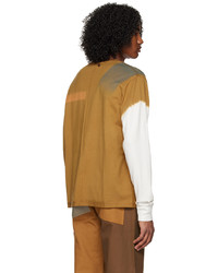 T-shirt à manche longue marron clair Eckhaus Latta