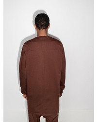 T-shirt à manche longue marron Rick Owens