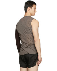 T-shirt à manche longue marron Rick Owens