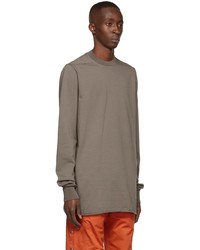 T-shirt à manche longue marron Rick Owens DRKSHDW