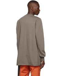 T-shirt à manche longue marron Rick Owens DRKSHDW