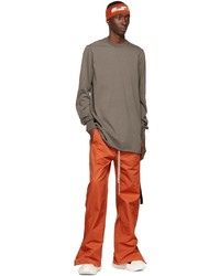 T-shirt à manche longue marron Rick Owens DRKSHDW