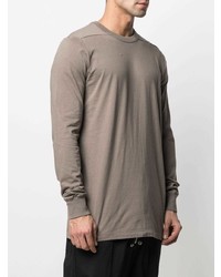 T-shirt à manche longue marron Rick Owens