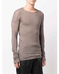 T-shirt à manche longue marron Rick Owens DRKSHDW