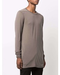 T-shirt à manche longue marron Rick Owens