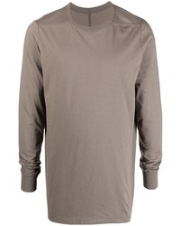 T-shirt à manche longue marron Rick Owens