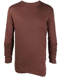 T-shirt à manche longue marron Rick Owens