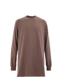 T-shirt à manche longue marron Rick Owens