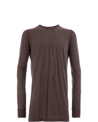 T-shirt à manche longue marron Rick Owens