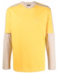 T-shirt à manche longue moutarde Jacquemus