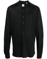 T-shirt à manche longue noir Aspesi