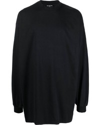 T-shirt à manche longue noir Balenciaga