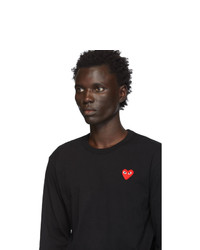 T-shirt à manche longue noir Comme Des Garcons Play