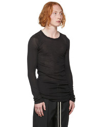 T-shirt à manche longue noir Rick Owens