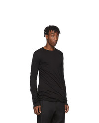 T-shirt à manche longue noir Rick Owens