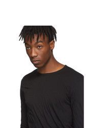 T-shirt à manche longue noir Rick Owens