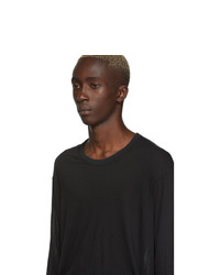 T-shirt à manche longue noir Boris Bidjan Saberi