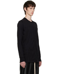 T-shirt à manche longue noir Rick Owens