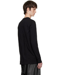 T-shirt à manche longue noir Rick Owens