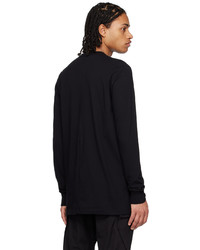 T-shirt à manche longue noir Rick Owens