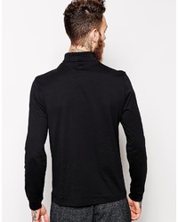 T-shirt à manche longue noir Asos