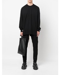 T-shirt à manche longue noir Rick Owens