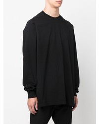 T-shirt à manche longue noir Rick Owens