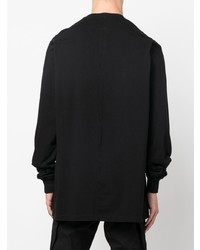 T-shirt à manche longue noir Rick Owens