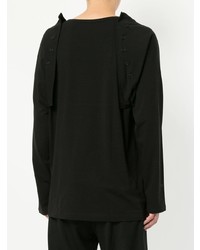 T-shirt à manche longue noir Yohji Yamamoto