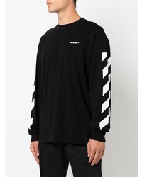 T-shirt à manche longue noir Off-White