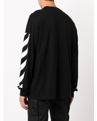 T-shirt à manche longue noir Off-White