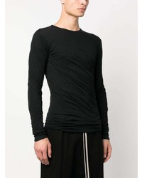 T-shirt à manche longue noir Rick Owens