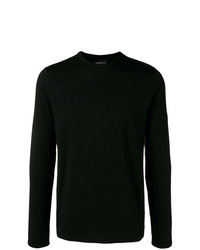 T-shirt à manche longue noir Emporio Armani