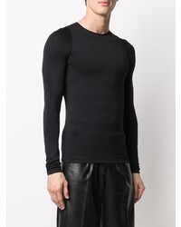 T-shirt à manche longue noir Rick Owens