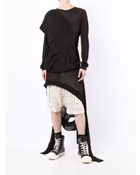 T-shirt à manche longue noir Rick Owens DRKSHDW