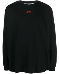 T-shirt à manche longue noir Gcds